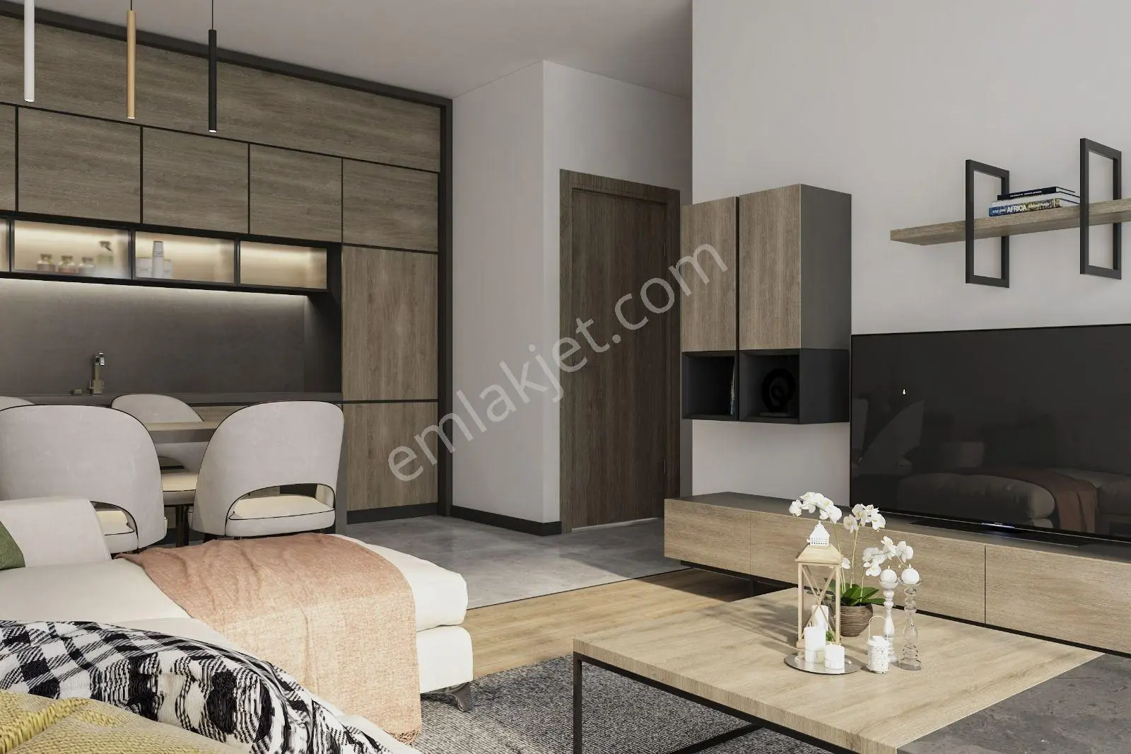 Kuşadası Davutlar'da 1 Oda 1 Salon Satılık Sıfır Daıreler - Görsel 3