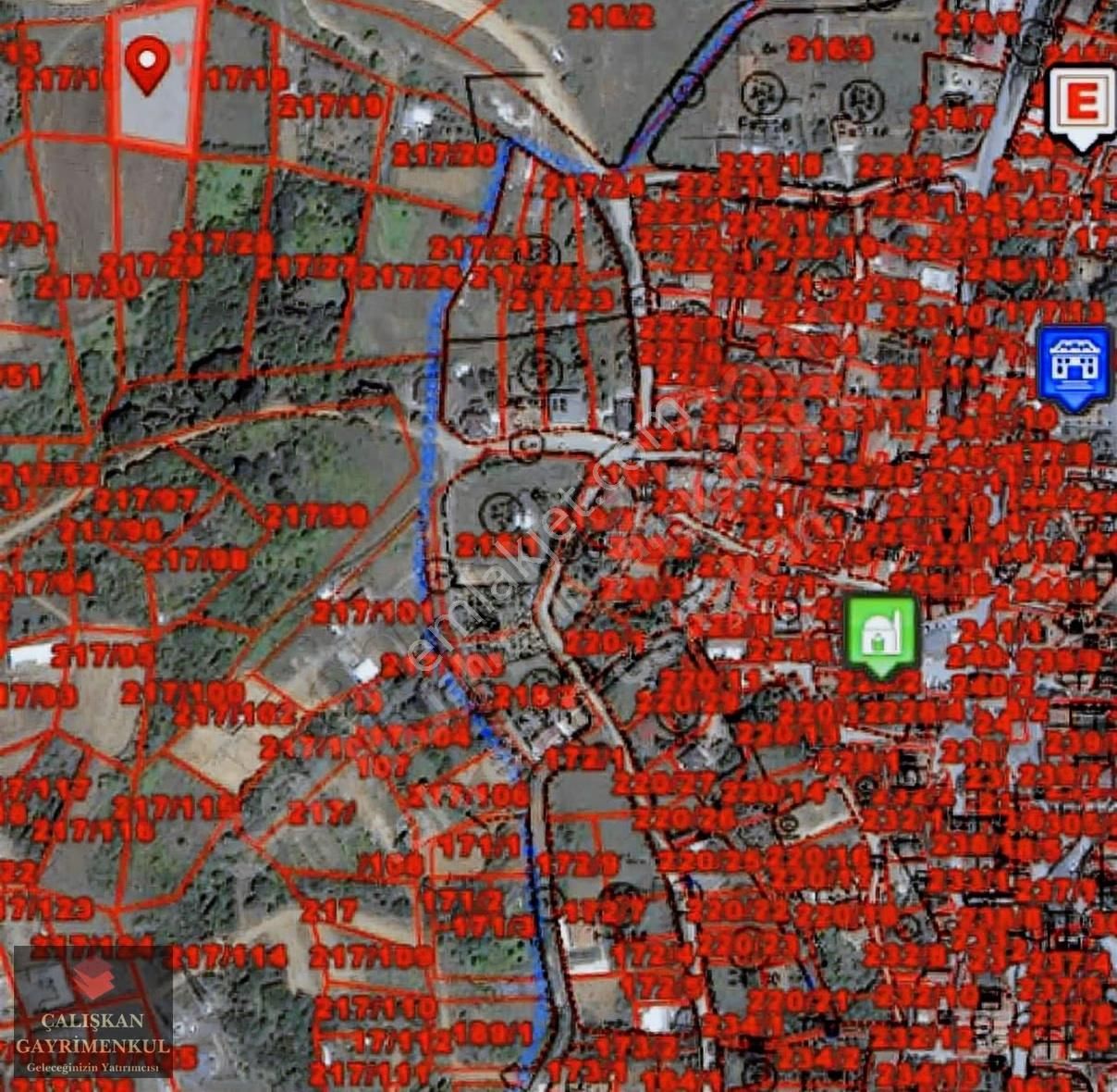 Çalışkan Dan Kestanelik Te 330 M2 Yaz Kış Yolu Açık Köşe Arsa
