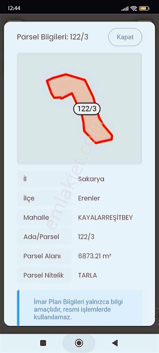 Tarcanlar'dan Sakarya Erenler Yatırımlık Fındık Tarlası 6.874 M² - Görsel 6