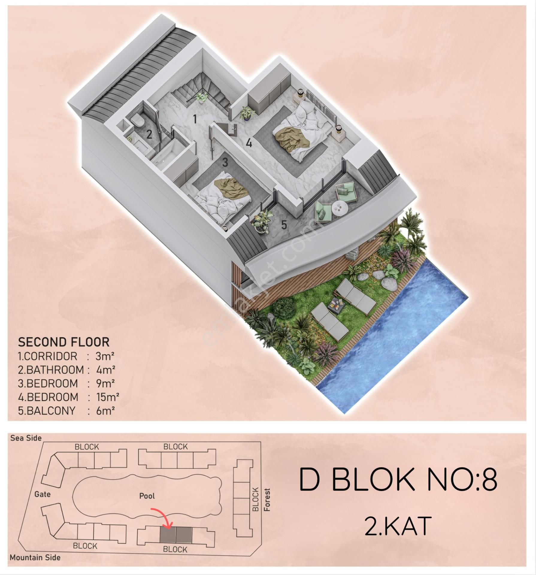 Orman Ve Havuz Manzaralı 2+1 Lüks Dubleks | The Marıs Lagoon - Görsel 34