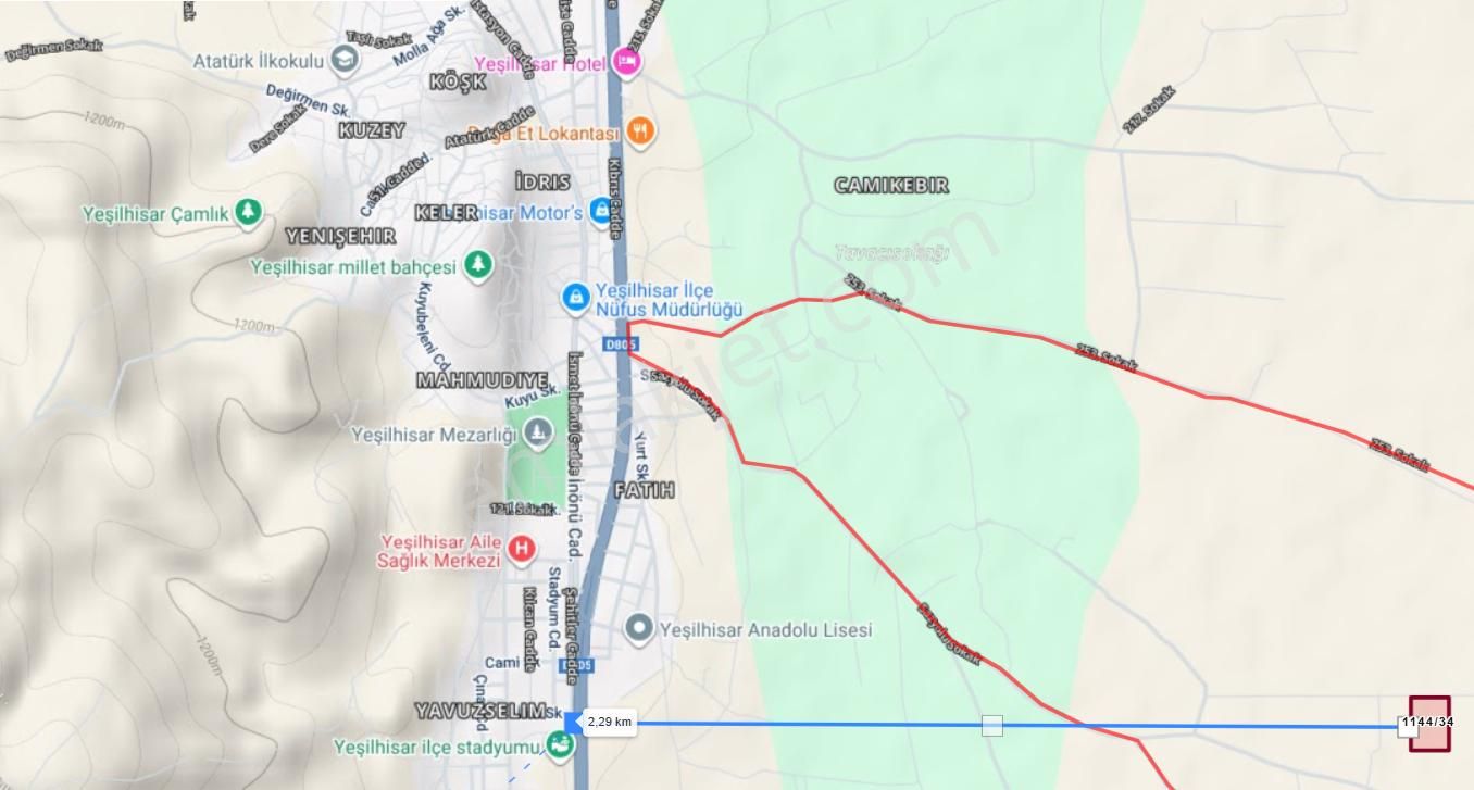 Yeşilhisar Da Uygun M2 Fiyatı İle 15.480 M2 Arazi - Görsel 3