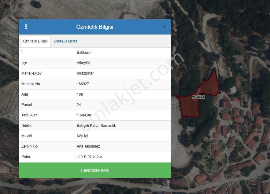 C21 Bal'dan Altıeylül Kirazpınar Köyünde Satılık Arsa - Görsel 15