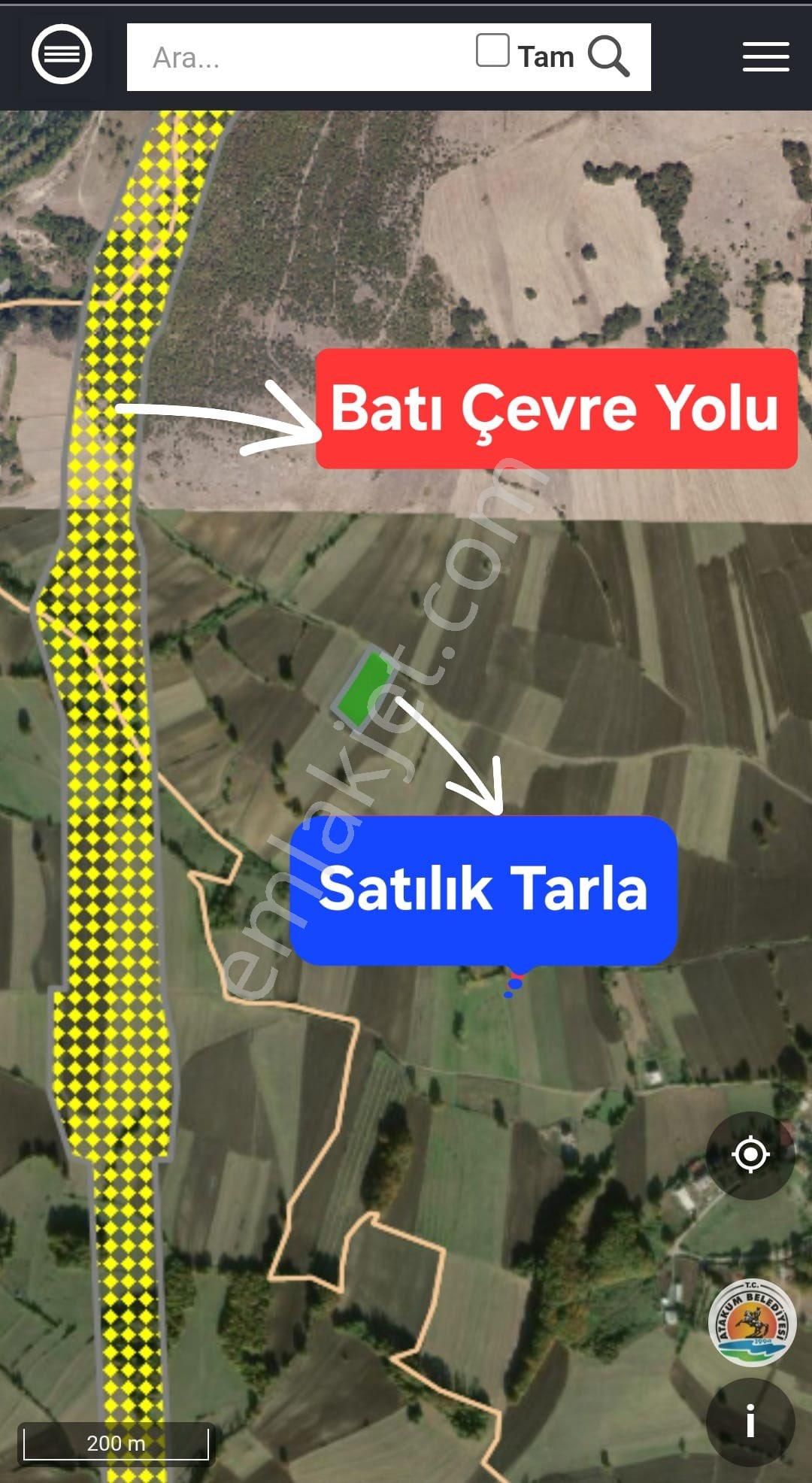 Atakum Karaoyumca Mah Çevreyolu Projesi Yaındda 3000 Metre² Satılık Tarla - Görsel 2