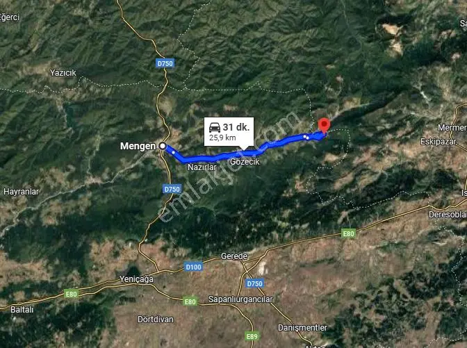 Bolu Mengen Banaz Köyü’nde 4.008 M² Tarla Satılıktır - Görsel 5