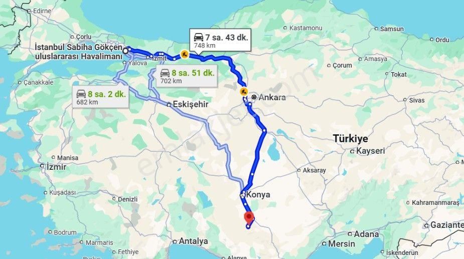 Konya Güneysınır Mehmetali Köyü’nde 392 M² Bağ Satılıktır