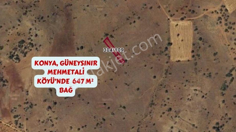 Konya Güneysınır Mehmetali Köyü’nde 647 M² Bağ Satılıktır