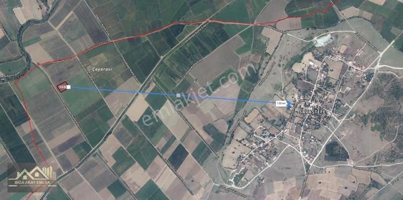 Çanakkale Biga Savaştepe Köyü Yola 50m Cepheli Yatırımlık Tarla - Görsel 2