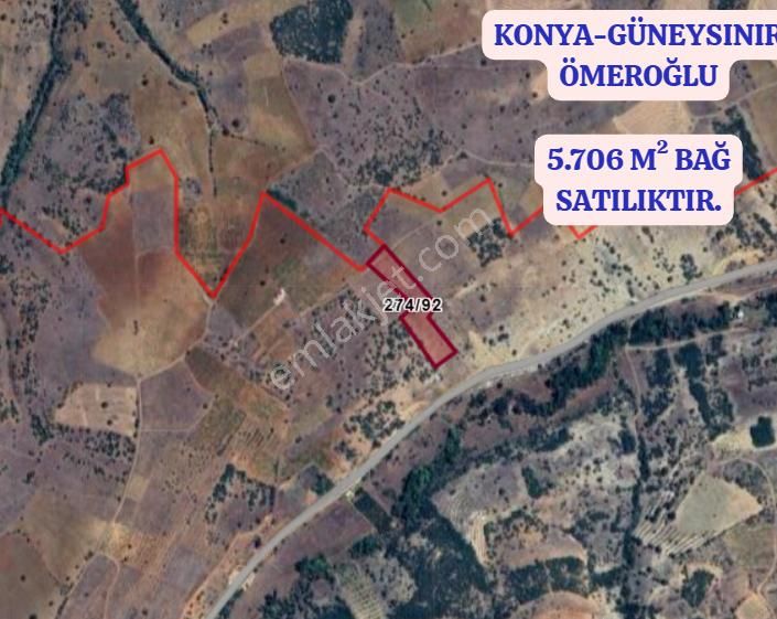 Konya Güneysınır Ömeroğlu Köyünde 5.706 M² Bağ Satılıktır - Görsel 3