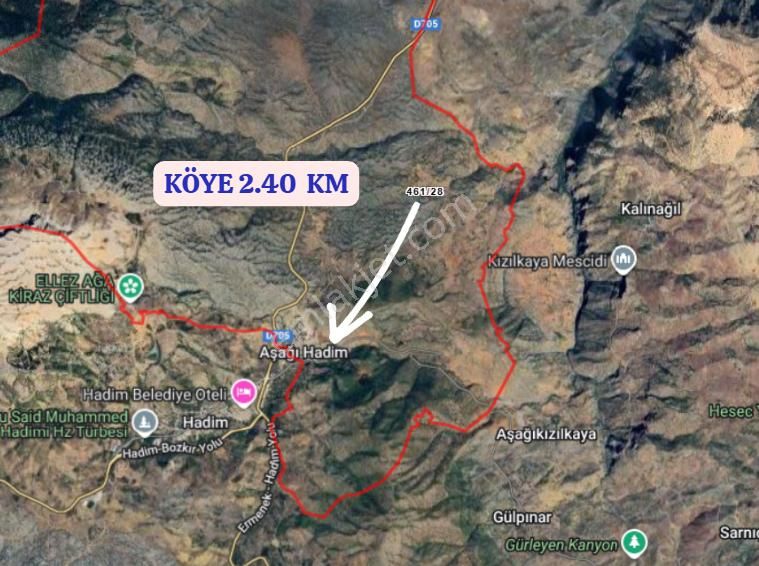 Konya Hadim Aşağıhadim Köyünde 4.627 M² Bağ Satılıktır - Görsel 2