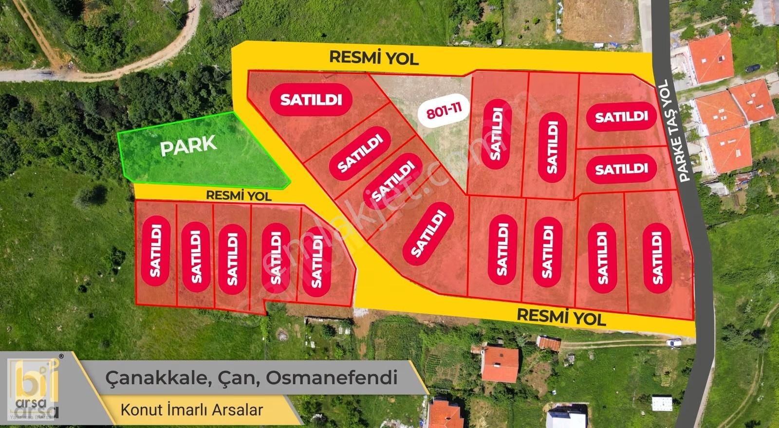 İlçe Merkezinde Çok İyi Konumda 3 Kat Konut İmarlı Son Arsa - Görsel 18