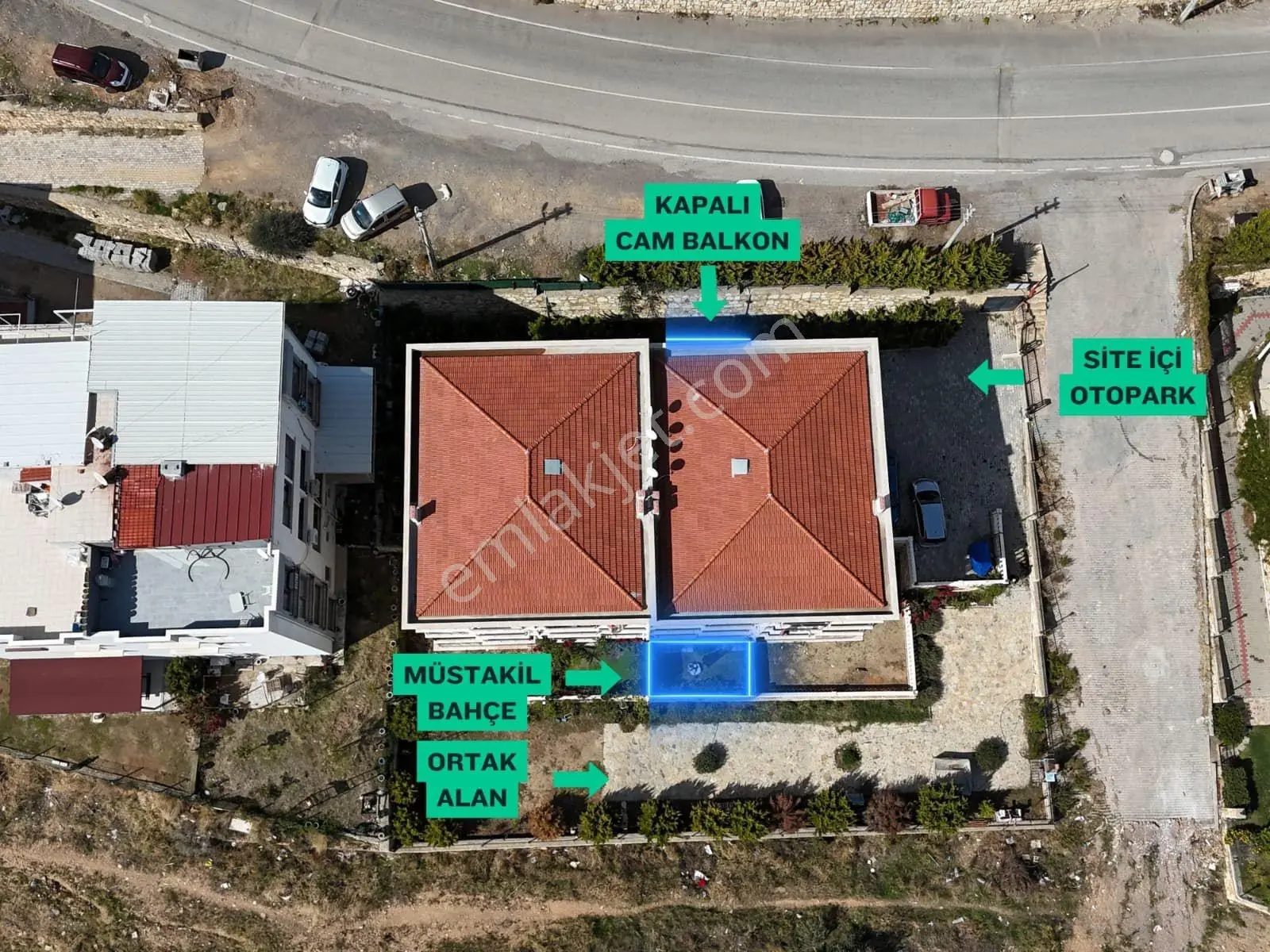 Yeni Foça Karasu Sitesi Bahçe Dubleks Satılık Daire - Görsel 2
