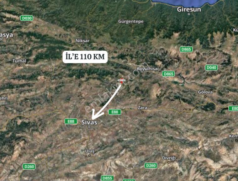 Sivas Doğanşar İçdere Köyünde 3.037 M² Tarla Satılıktır - Görsel 7