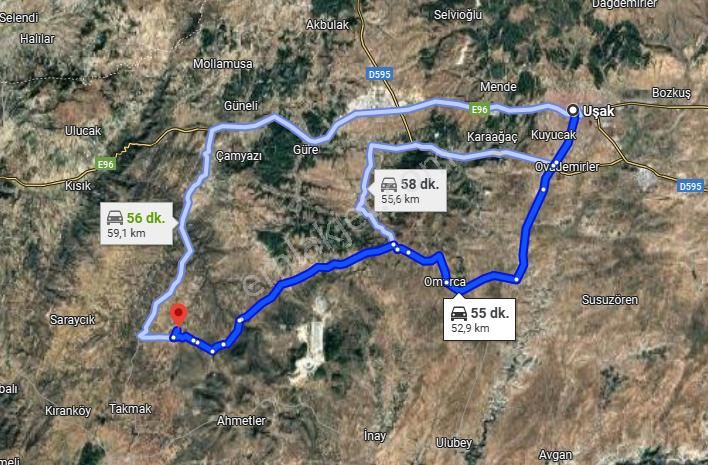 Uşak Eşme Bozlar Köyü’nde 4527 M² Tarla Satılıktır - Görsel 3