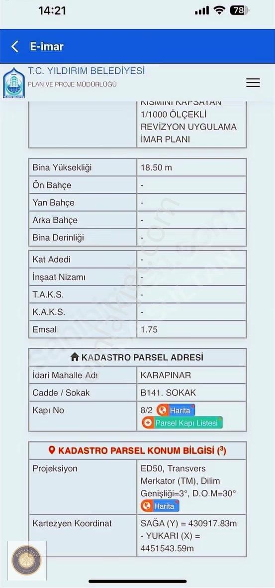 Karapınar Mh Satılık Arsa Toplam 472m2 Detay Açıklama Da - Görsel 2
