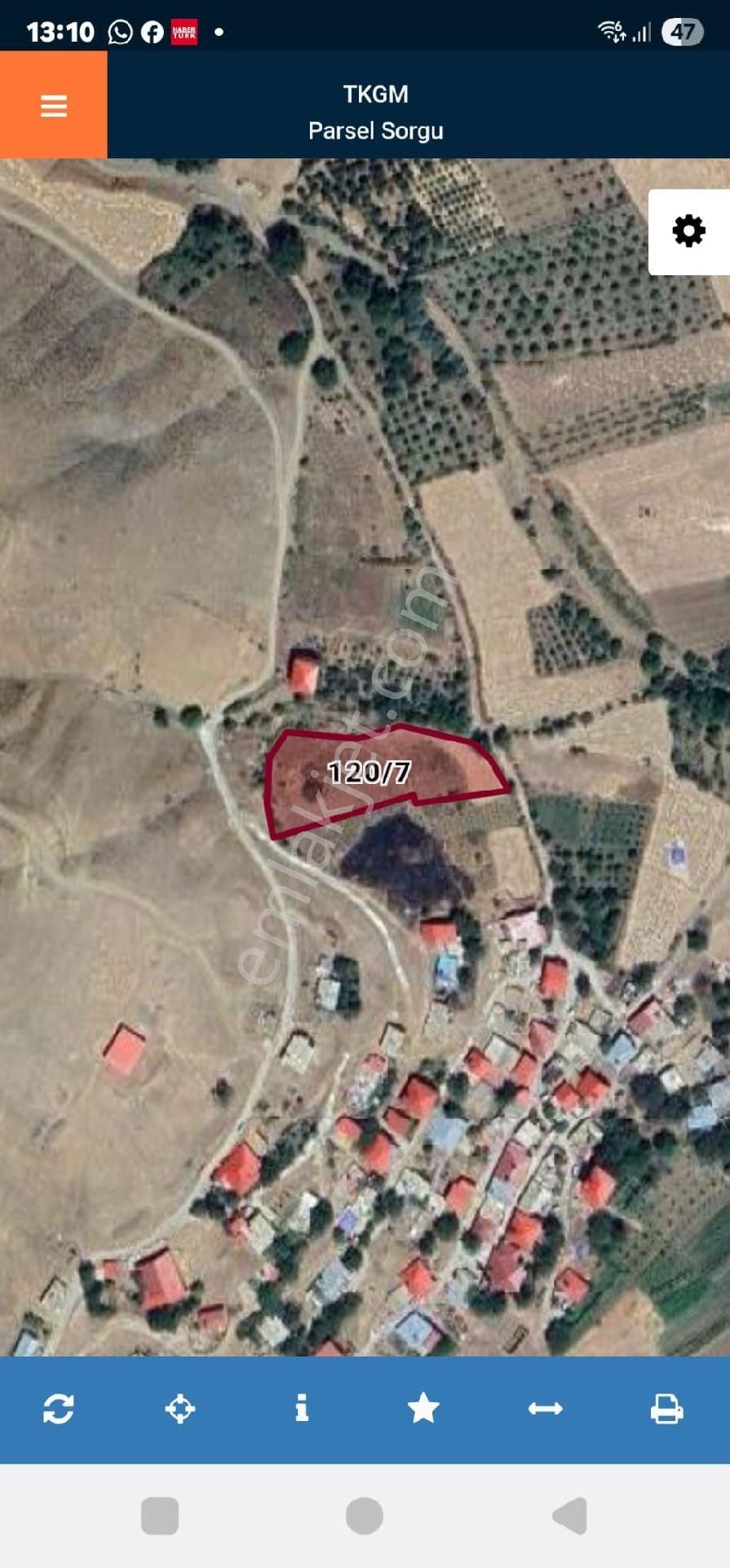 Satılık Bağ Niğde Çamardı Beyaz Kışlakçı Da Köy İçinde 3167 M² Bakımlı Bağ