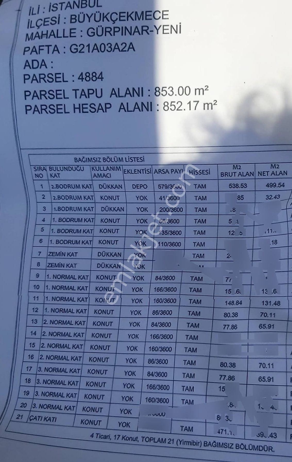 Büyükçekmece Gürpınar Deniz Manzaralı Arsa Parasına Komple Satılık Bina - Görsel 34