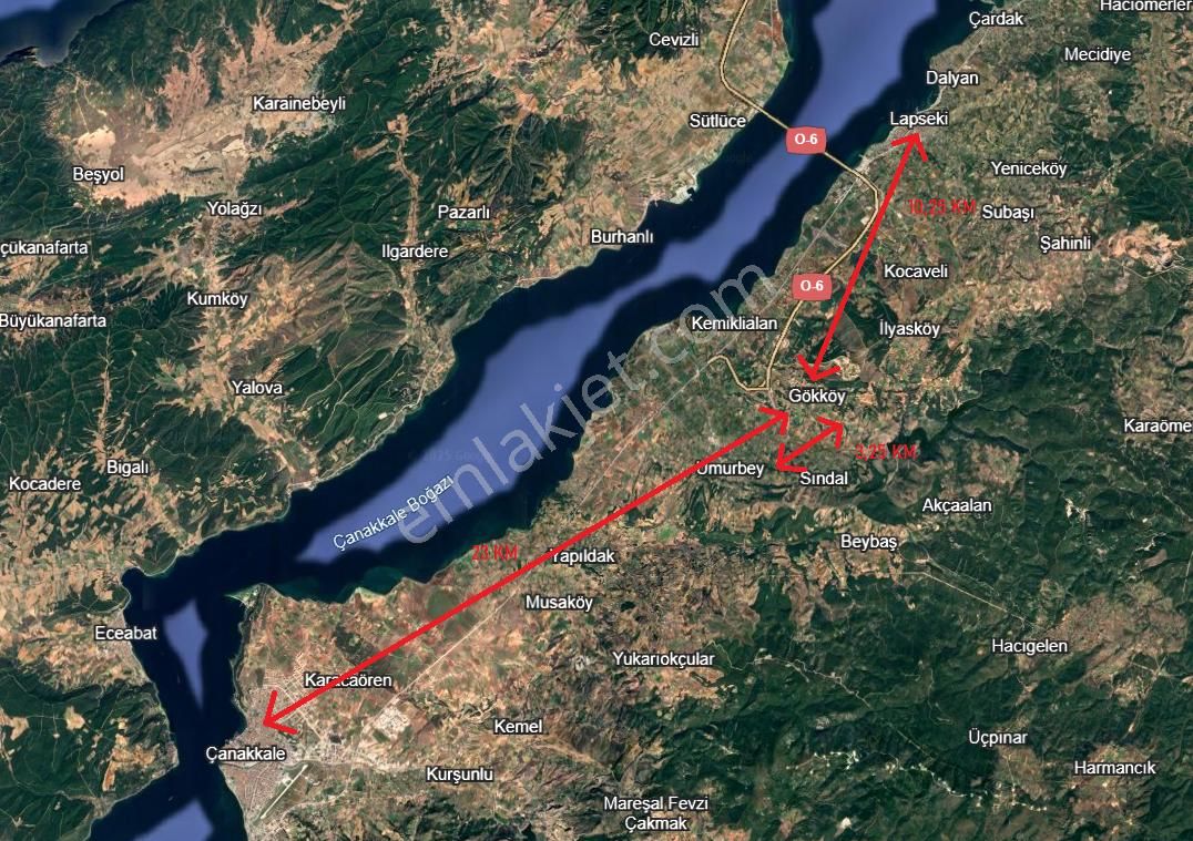 Fiyat Düştü !!! Çanakkale Gökköyde Sulu Özel Ürün Sınıfında (sot) Emsalsiz Tarla - Görsel 2