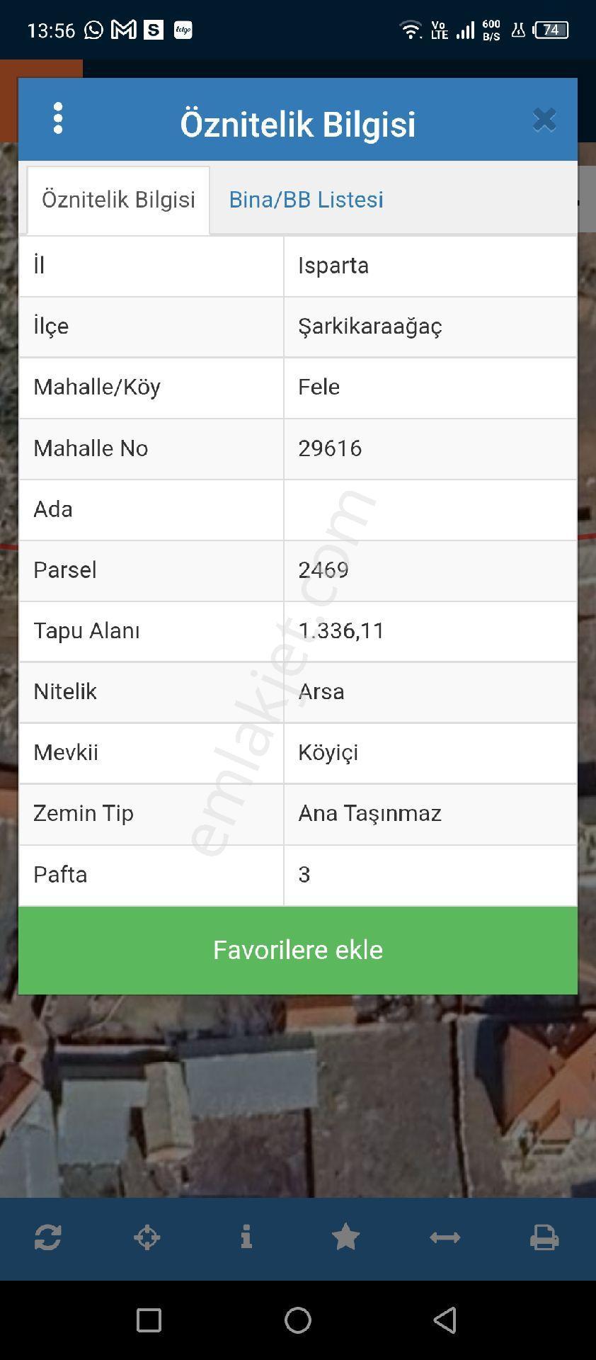 Fiyat Düştü Isparta Şarkikaraağaç Fele Satılık Arsa - Görsel 7