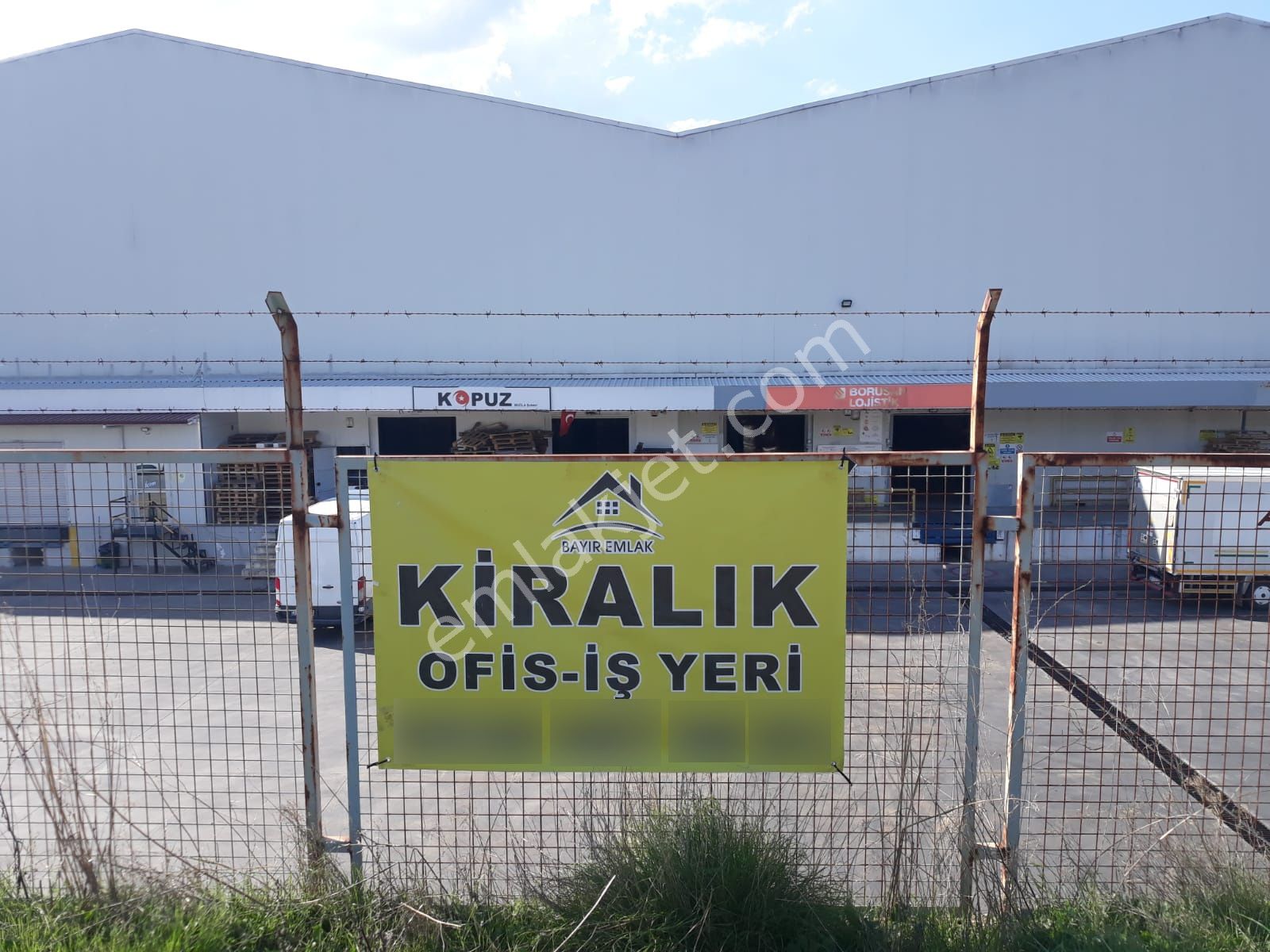 Muğla Menteşe Kafaca'da Kiralık 1000m2 Depo İşyeri