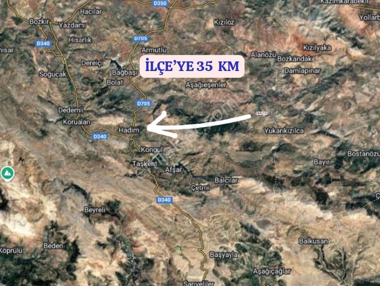 Konya Hadim Göynükkışla Köyünde 1.704 M² Bağ Satılıkt - Görsel 5