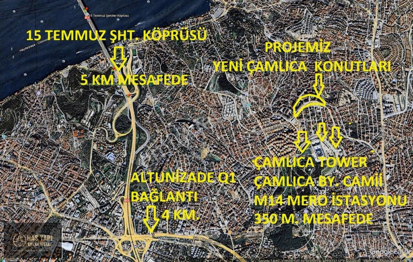 Üsküdar Mehmetakif Ersoy Mahallesinde Satılık 2+1 Daire