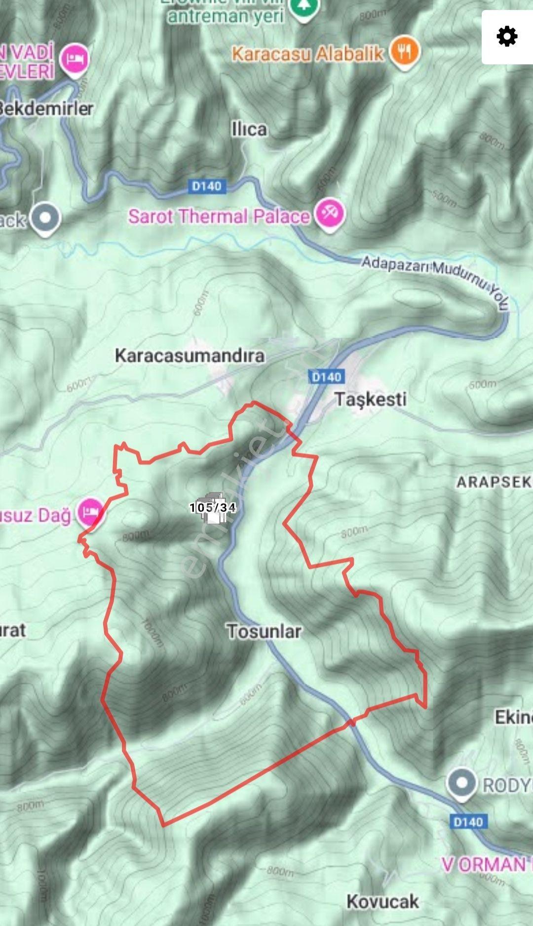 Bolu Mudurnu Taşkesti De Satilik Tarla - Görsel 6