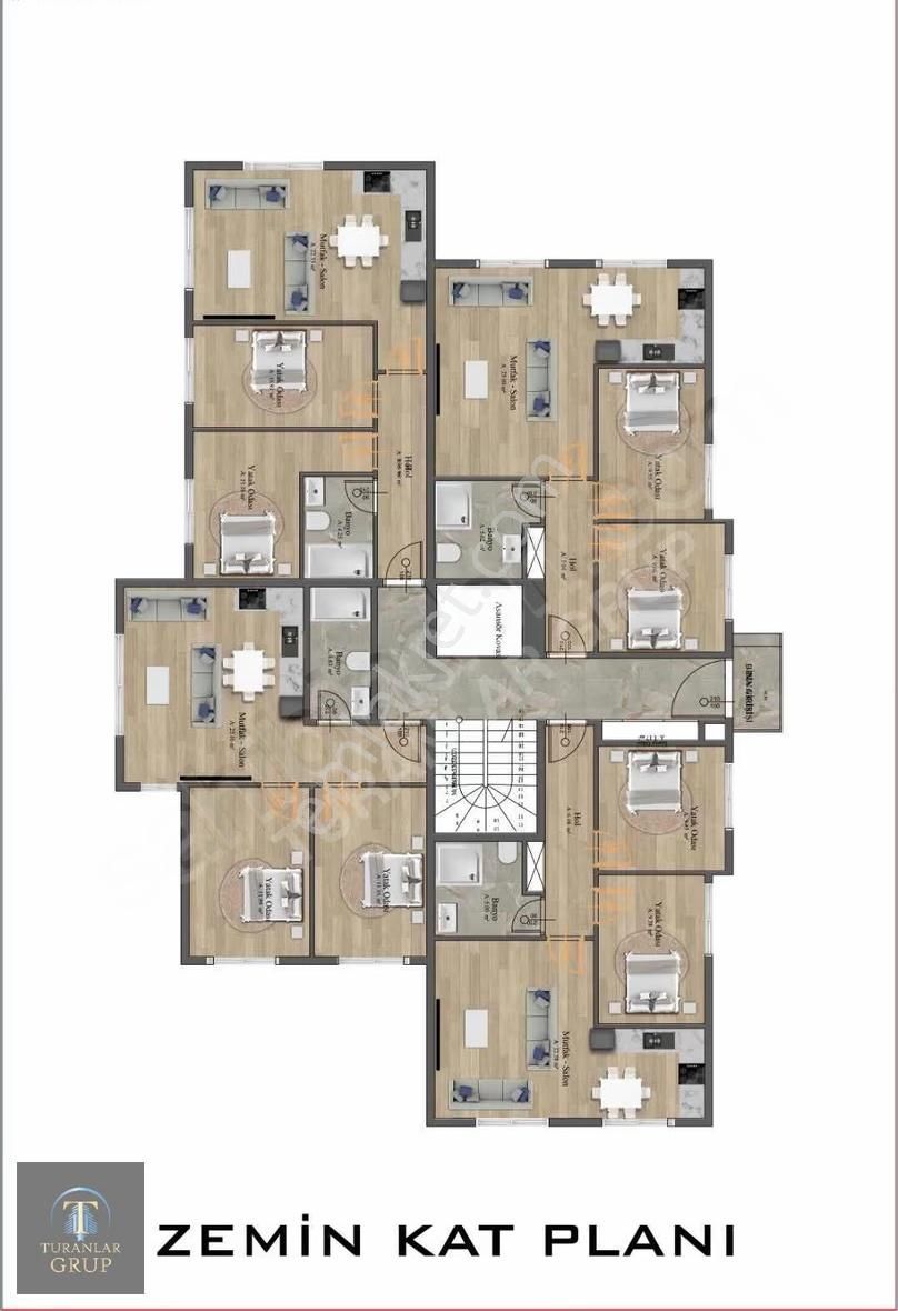Turanlar Gruptan Hıdırlık Da Projeden Satılık 3+1 Dublex Daire! - Görsel 15