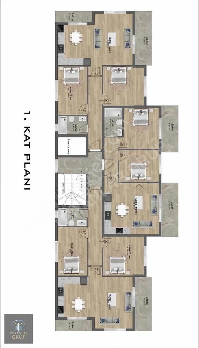 Turanlar Gruptan Hıdırlık Da Projeden Satılık 3+1 Dublex Daire! - Görsel 7