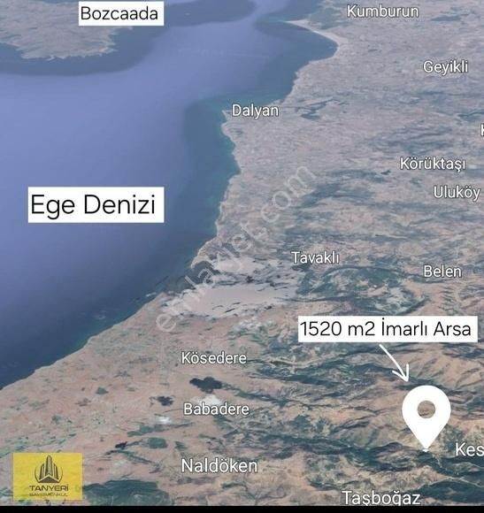 Çanakkale Ayvacık Kestanelik Köyü Satılık 1520 M2 Bahçe. - Görsel 11