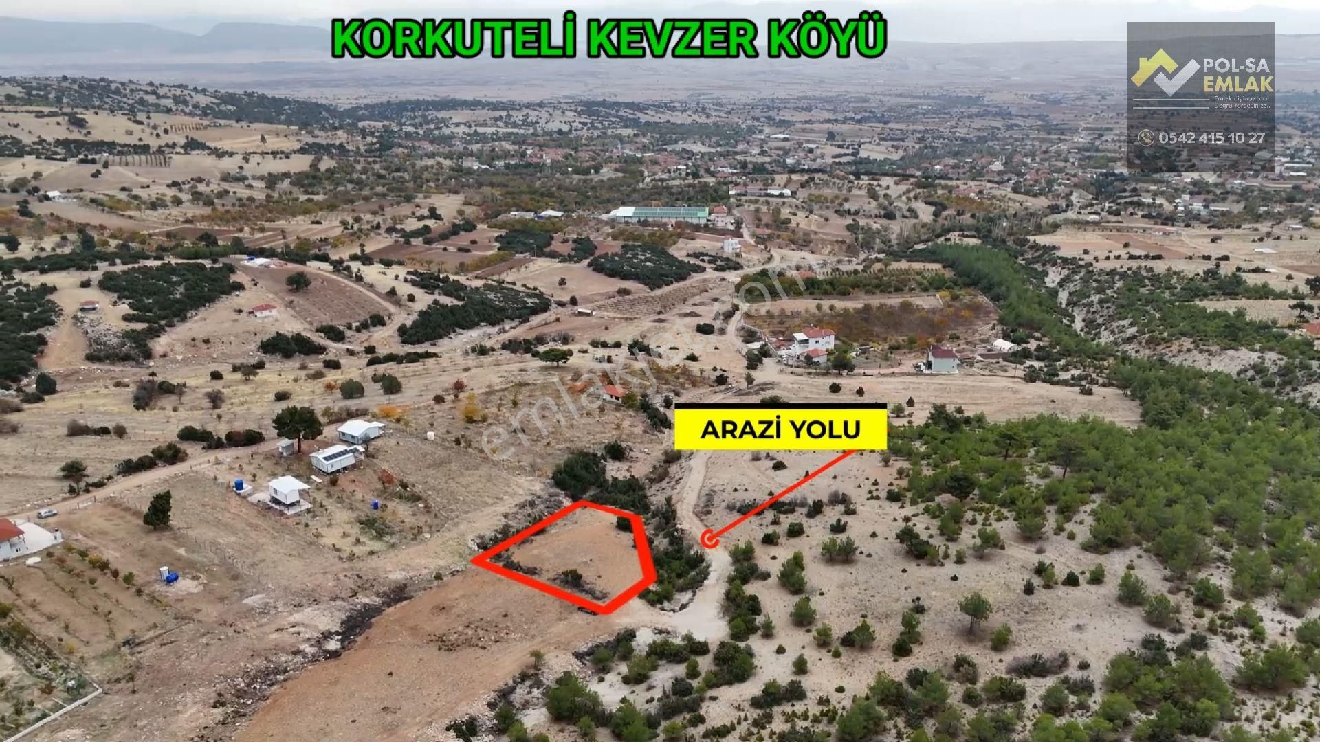 ✅korkuteli ✅kevzer De ✅satılık 1.015m2 Tarla ✅arazi Yolu Var ✅elektrik Su Yakın - Görsel 2