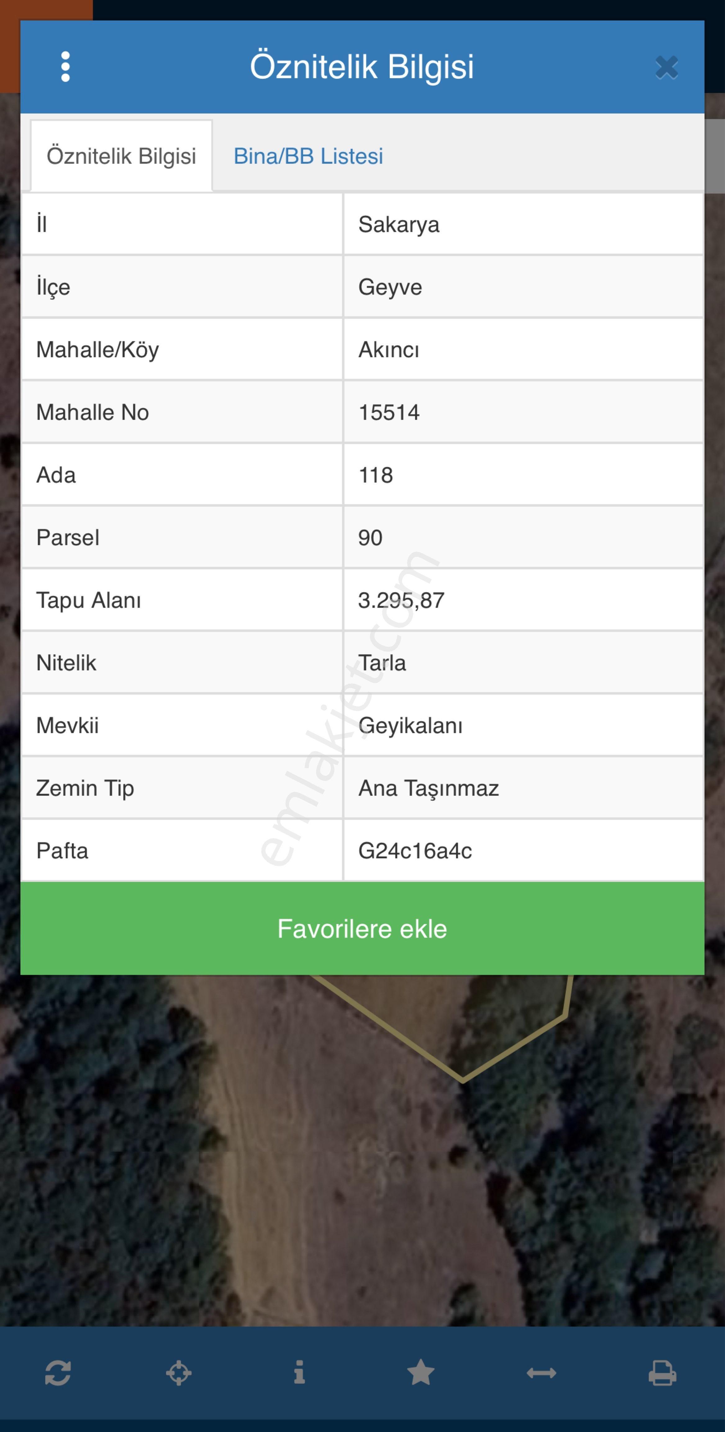 Geyve’de Akıncılarda Satılık Arazi