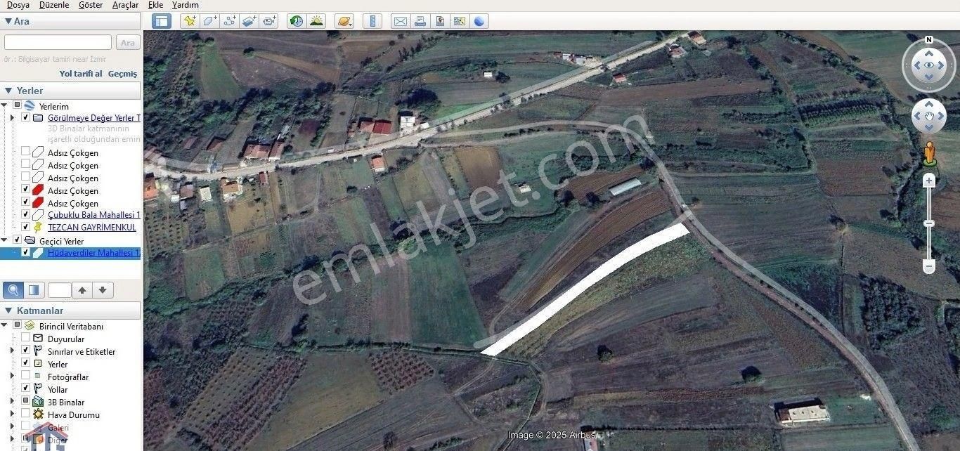 Tezcan Gayrimenkul'den Kandıra/hüdaverdiler Köyünde Satılık 1.741m2 Tarla. - Görsel 2