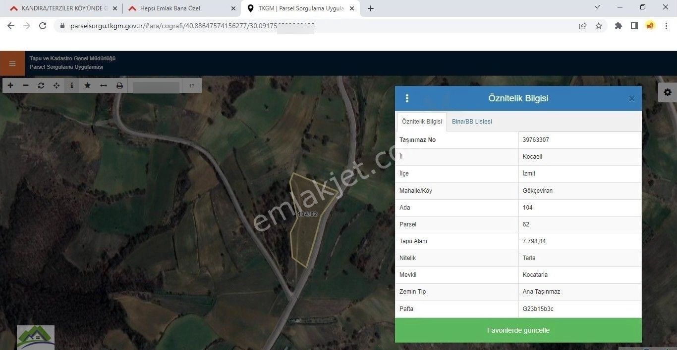 İzmit/gökçeviran'da %5 İmarlı Tarla. - Görsel 19