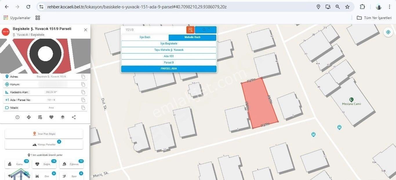 Başiskele Serdar Mahallesinde Satılık Konut İmarlı Arsa. - Görsel 18