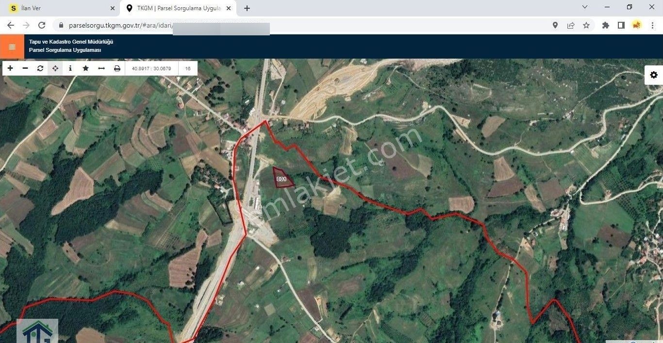 Tezcan Gayrimenkul'den İzmit/kısalar Köyünde Muhteşem Konumlu Tarla - Görsel 2