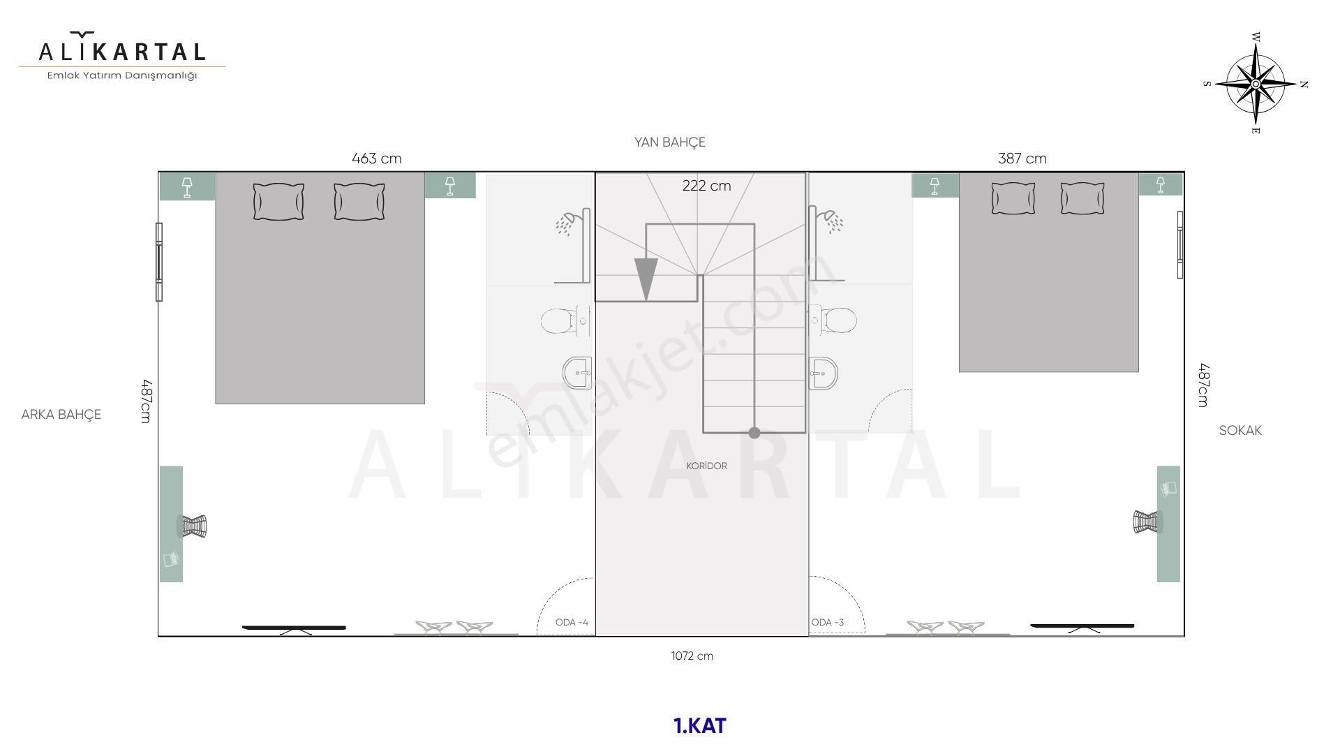 Kaleiçine Yakın 21 Odalı Butik Otele Uygun 480m2 Arsalı 2 Bina - Görsel 23