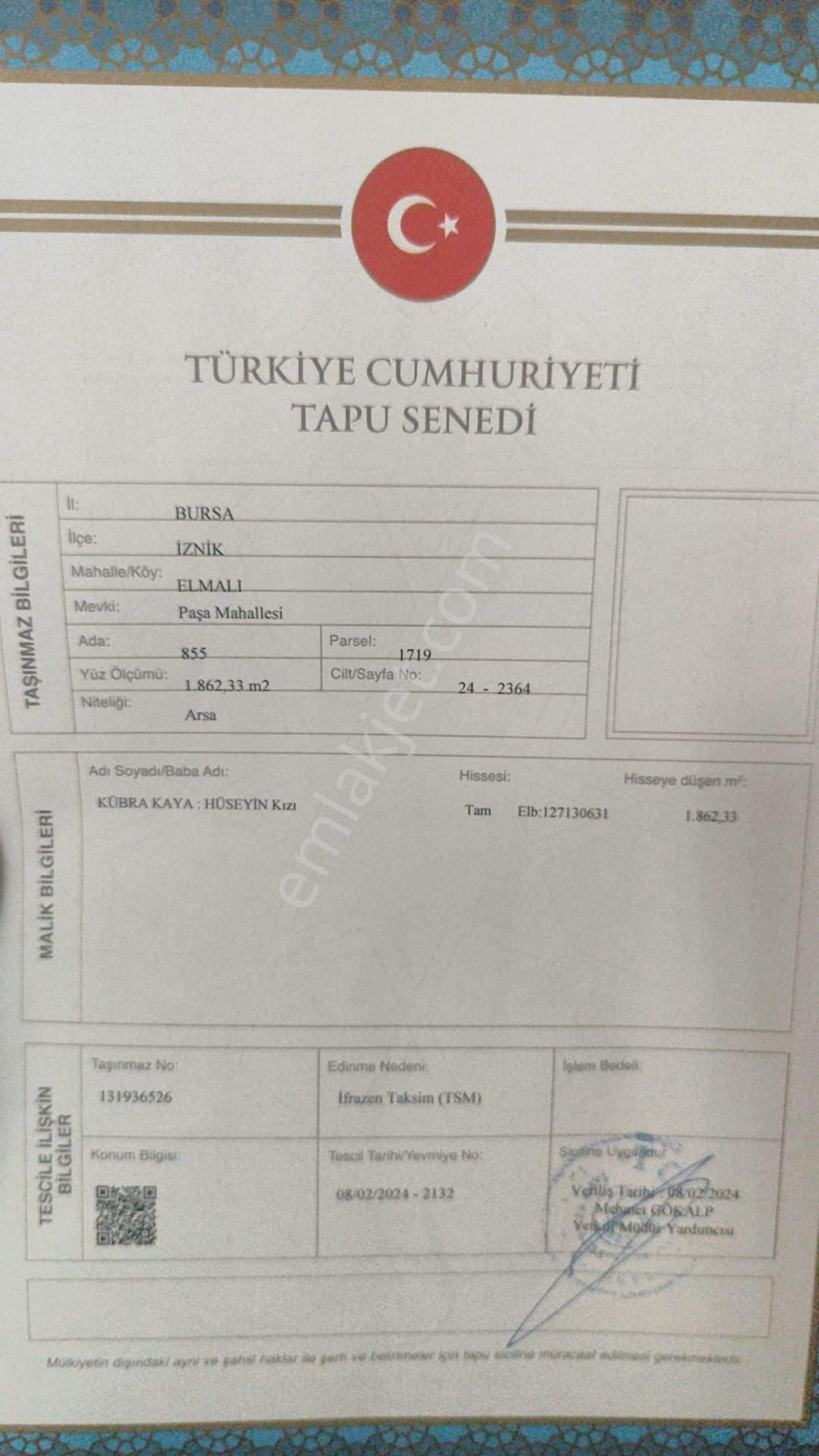 Osmanlının Kalbi Nicea Da (iznik ) Satilik İmarli Arsa - Görsel 3