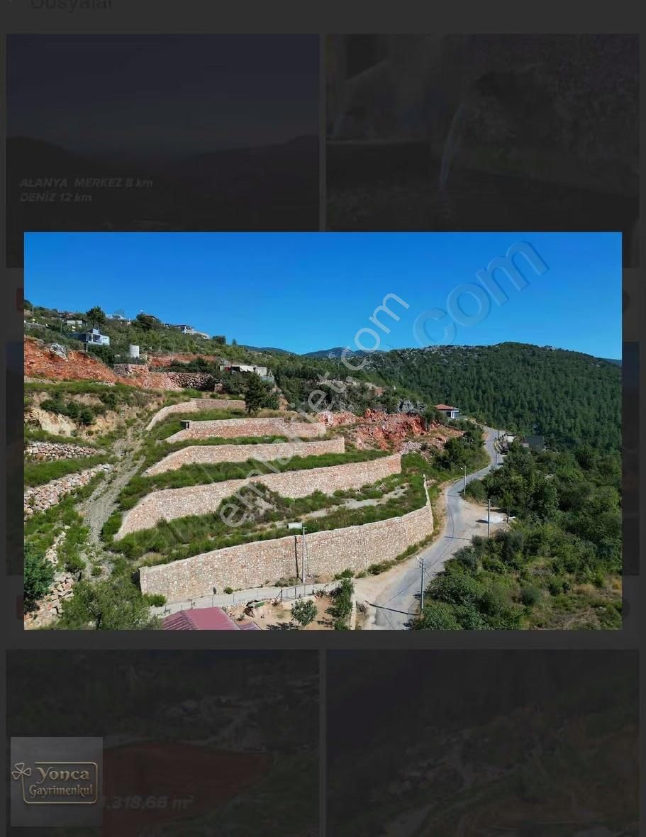 Alanya Bademağaçı Mah Kupon 4,318m2 Yapılı Deniz Manzaralı... - Görsel 9