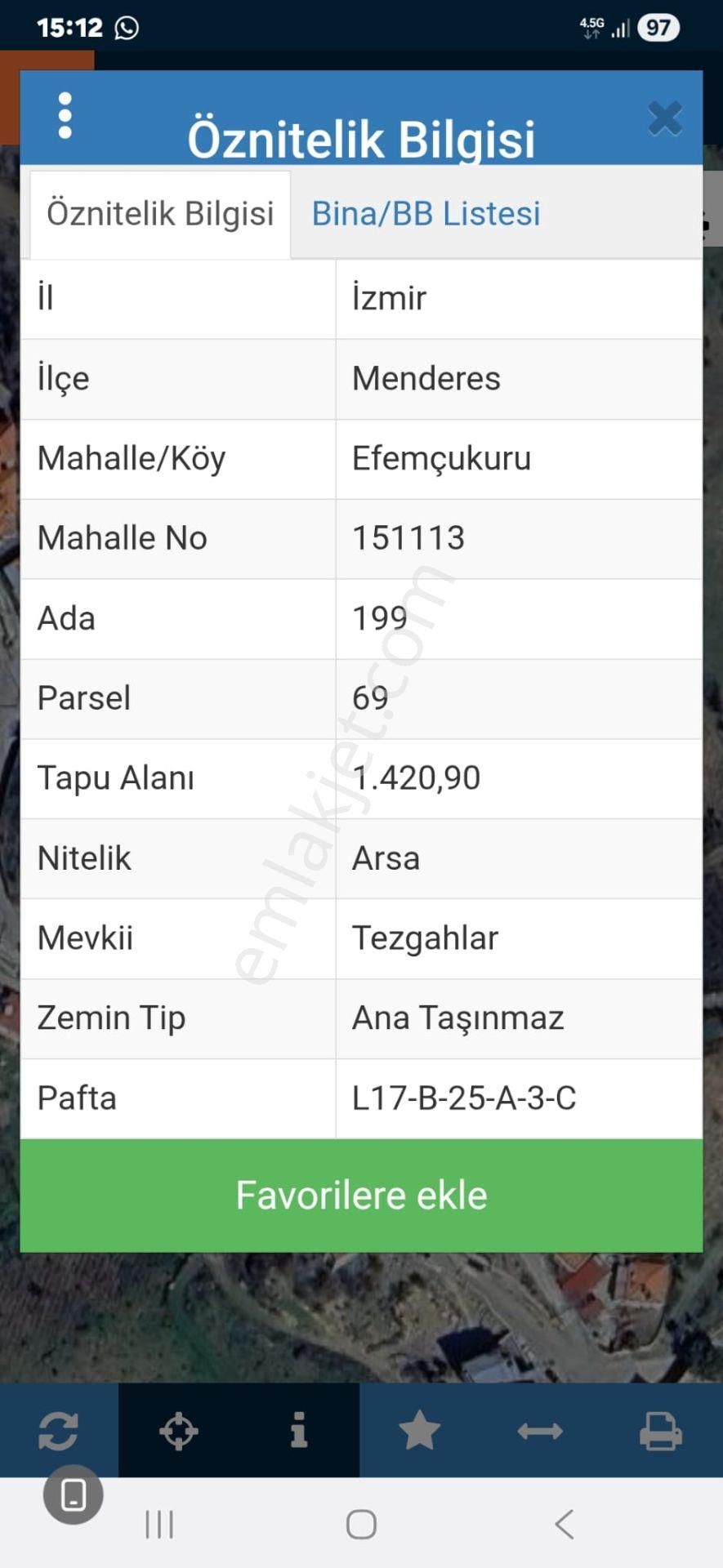 Deniz Manzaralı İzmir Menderes Efemçukurunda 1420 M2 Konut İmarlı - Görsel 4