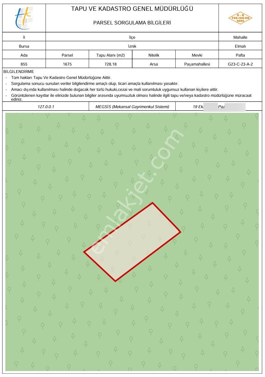 İznik Akın Emlak'tan Elmalı'da Harika Bir Fırsat: Konut İmarlı 728m2 Arsa - Görsel 5