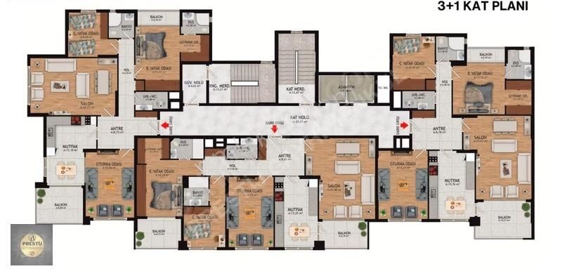 İldem Kaşıkçıoğlu İnşaat Kısa Sürede Teslim Lüks Daire - Görsel 6