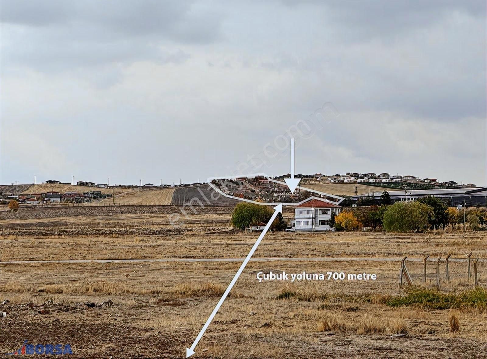 Çubuk Anayola 700m, Güvenlikli Site İçinde, Hisse Tapulu Arsa