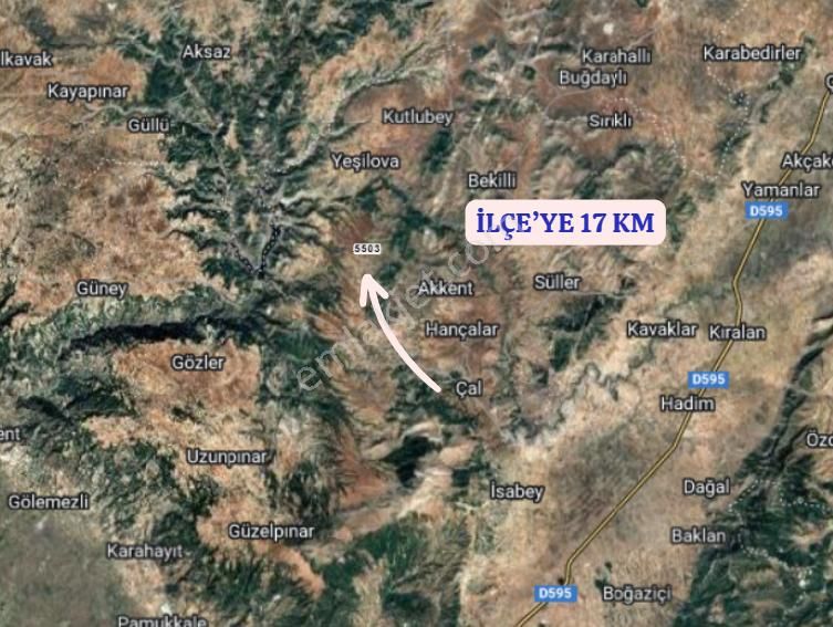 Denizli Çal Ortaköy Köyünde 1.399 M² Bağ Satılıktır - Görsel 6