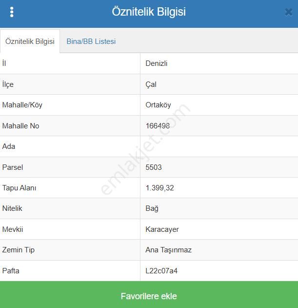 Denizli Çal Ortaköy Köyünde 1.399 M² Bağ Satılıktır - Görsel 7