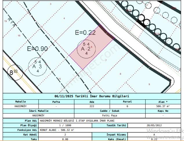 Arnavutköy Hadımköyde Satılık Arsa , 506 M2 Cadde Cephe Müstakil İmarlı - Görsel 7