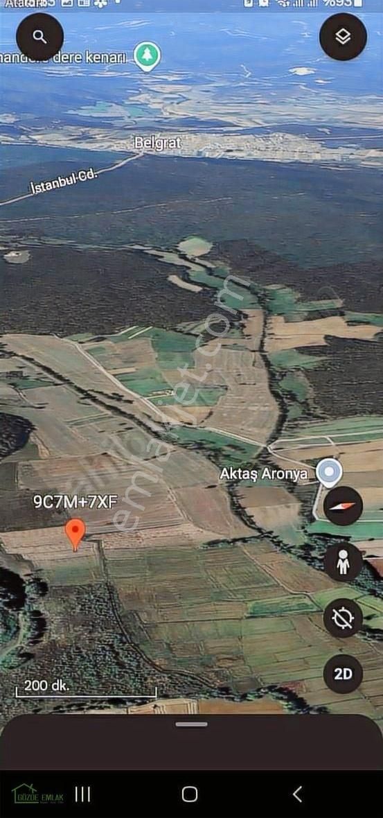 Çiftlikköy De 222 Metre Çaplı Muvafakatnameli Tarla - Görsel 3