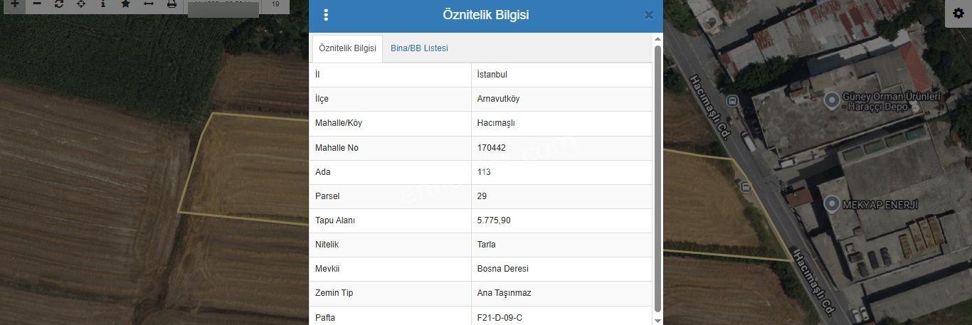 Arnavutköy Hacımaşlı Satılık Tarla , 5,775 M2 Cadde Cephe Müstakil - Görsel 2