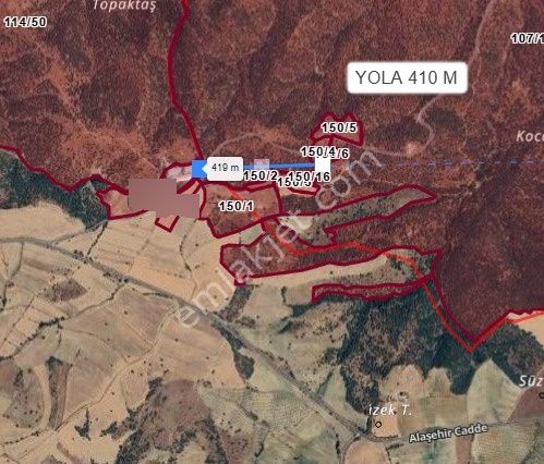 Uşak Eşme Balabancı Köyü’nde 2533 M² Tarla Satılıktır