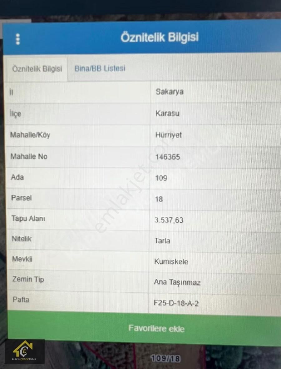 Karasu Çiğdem Emlak İle Hürriyet Köyünde Satılık Tarla... - Görsel 10