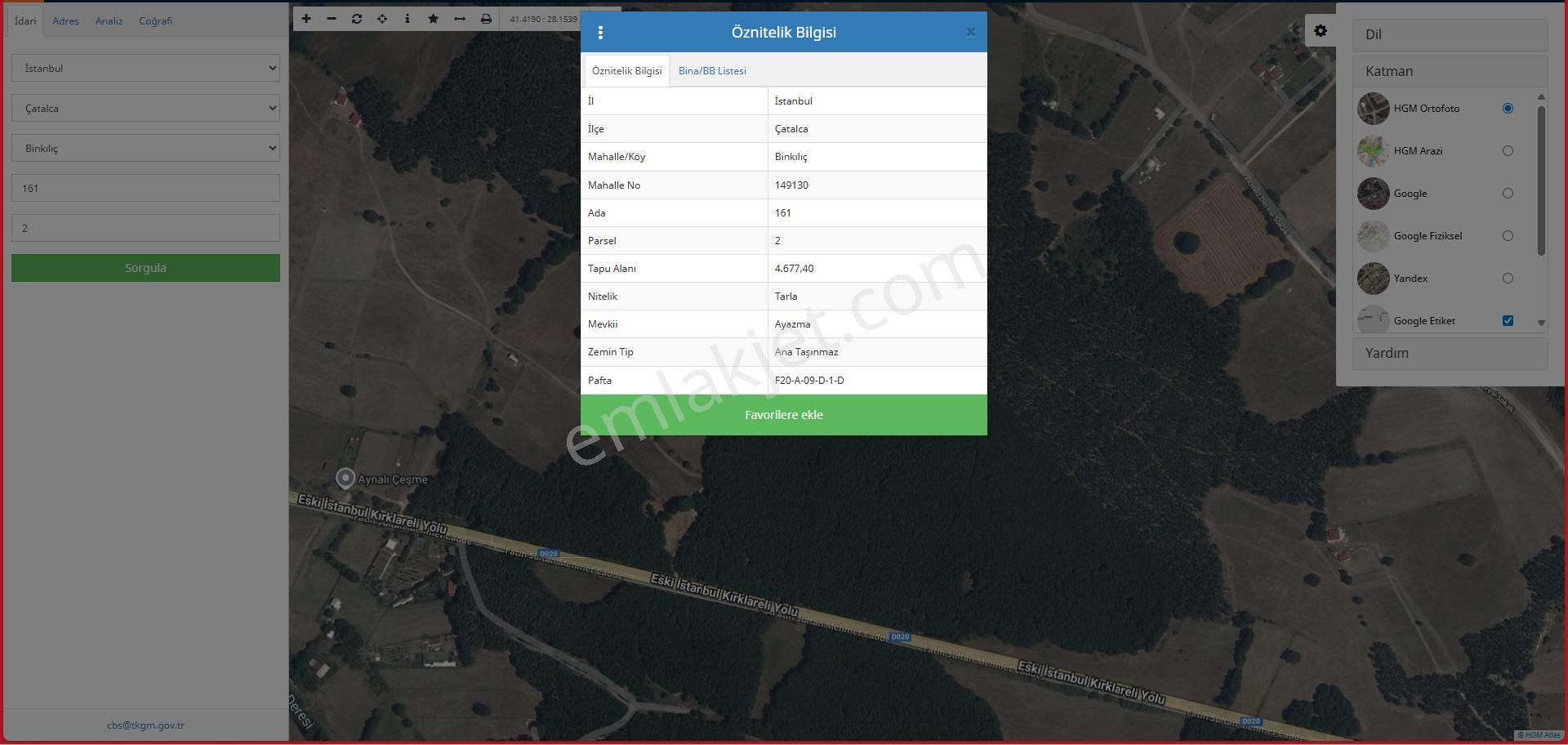 Çatalca Binkılıçta Doğa Manzaralı 4.5 Dönüm Tek Tapu - Görsel 2